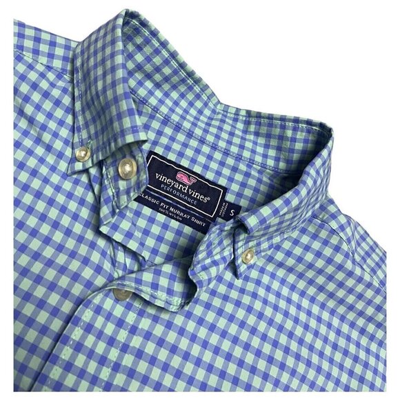 Vineyard Vines PLAID MURRAY Luxury Designer Casual Business Button Shirt Small - Picture 2 of 4